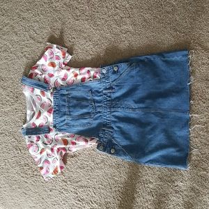 Iris Denim Overall Dress Size Medium